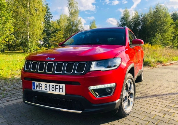 Jeep Compass cena 79000 przebieg: 71500, rok produkcji 2018 z Radom małe 781